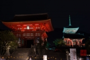 Japan 2012 - Kyoto - Kiyomizu-dera - Gate & Pagoda by night