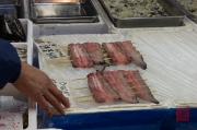 Japan 2012 - Tsukiji - Fish Market - Fish filets on a stick