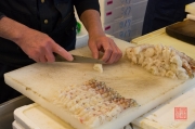 Japan 2012 - Tsukiji - Fish Market - Shrimp Processing