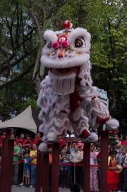 Taiwan 2012 - Taipei - Lin-Namens-Fest - Löwentanz - Impression I
