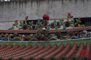 Taiwan 2012 - Taipei - Longshan Tempel - Dachkantenrelief - Drache
