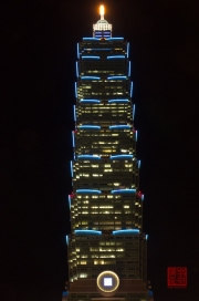 Taiwan 2012 - Taipei - Taipeh 101 Nachtbeleuchtung