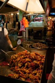 Taiwan 2012 - Taipei - St. Raohe Nachtmarkt - Krabben
