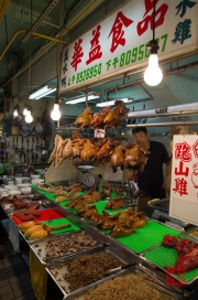 Taiwan 2012 - Taipei - Beitou - Markt - Hähnchenstand