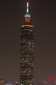 Taiwan 2012 - Taipei - Elephant Mountain - Taipeh 101 Night Closeup