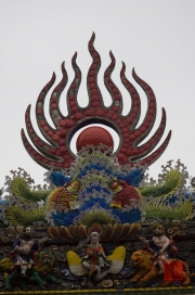 Taiwan 2012 - Taipei - Dalongdong Baoan Tempel - Dachornament Detail