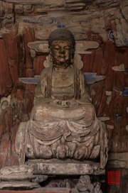 Baodingshan 2013 - Grotto of Complete Enlightenment - Member of the triad