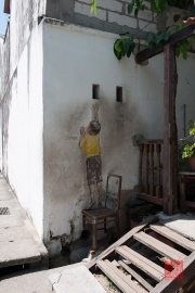 Malaysia 2013 - Georgetown - Street Art - Reaching Up