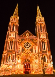 Nimes 2014 - Eglise Saint Baudile - Lights