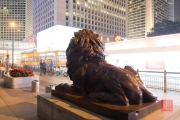 Hongkong 2014 - HSBC Lion with bullet marks