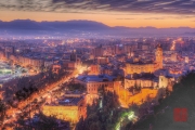 Malaga 2015 - Castle of Malaga by Night
