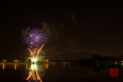 Nuremberg Spring Fair Fireworks 2015 - Gold & Blue & Green