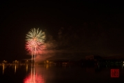 Nuremberg Spring Fair Fireworks 2015 - Green & Red